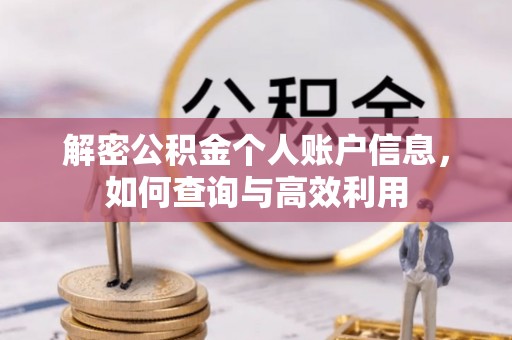 若尔盖解密公积金个人账户信息，如何查询与高效利用