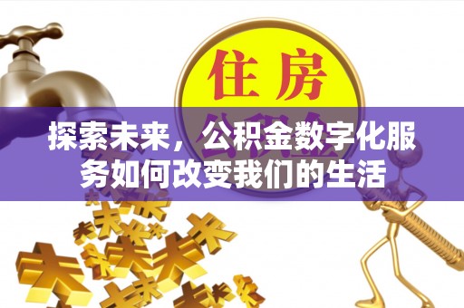 若尔盖探索未来，公积金数字化服务如何改变我们的生活
