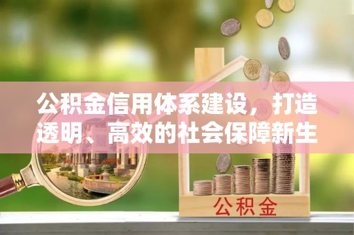 若尔盖公积金信用体系建设，打造透明、高效的社会保障新生态
