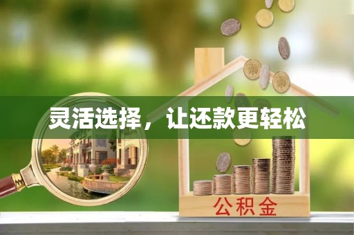 若尔盖灵活选择，让还款更轻松