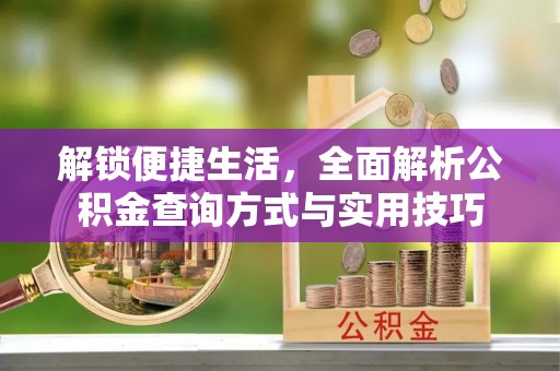 若尔盖解锁便捷生活，全面解析公积金查询方式与实用技巧