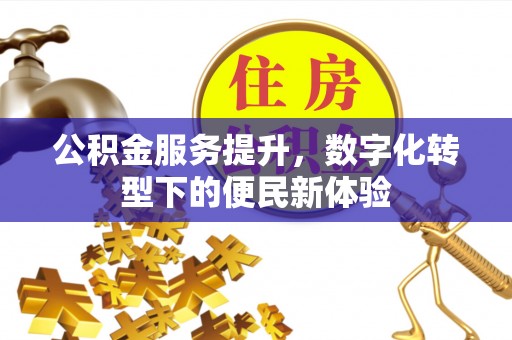 若尔盖公积金服务提升，数字化转型下的便民新体验
