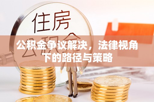 若尔盖公积金争议解决，法律视角下的路径与策略