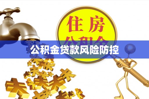 若尔盖公积金贷款风险防控